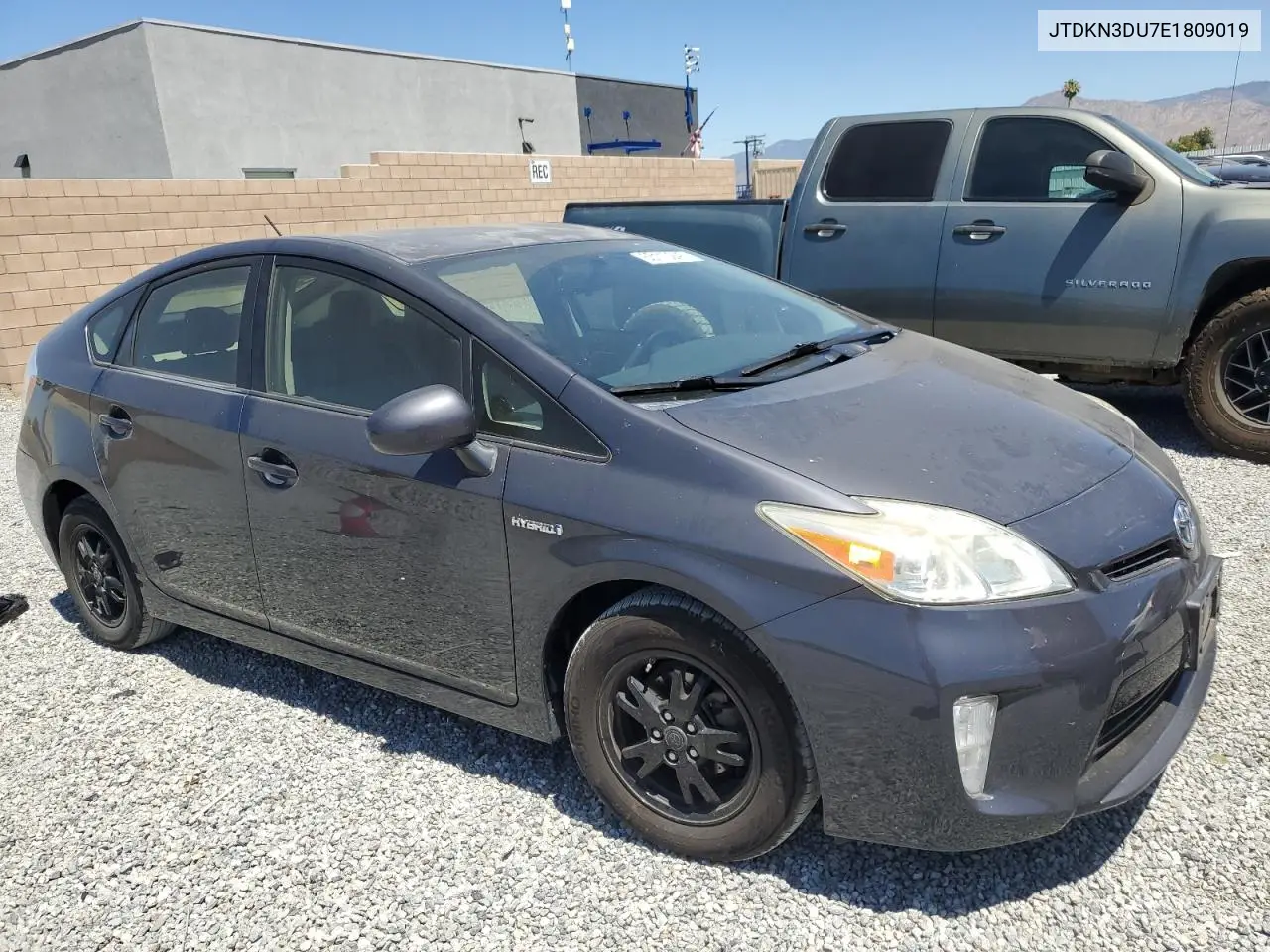 2014 Toyota Prius VIN: JTDKN3DU7E1809019 Lot: 63110245