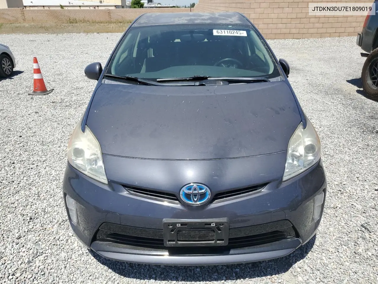2014 Toyota Prius VIN: JTDKN3DU7E1809019 Lot: 63110245