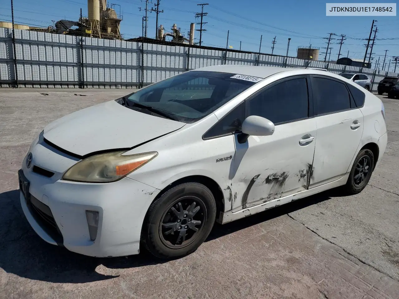 2014 Toyota Prius VIN: JTDKN3DU1E1748542 Lot: 63120315