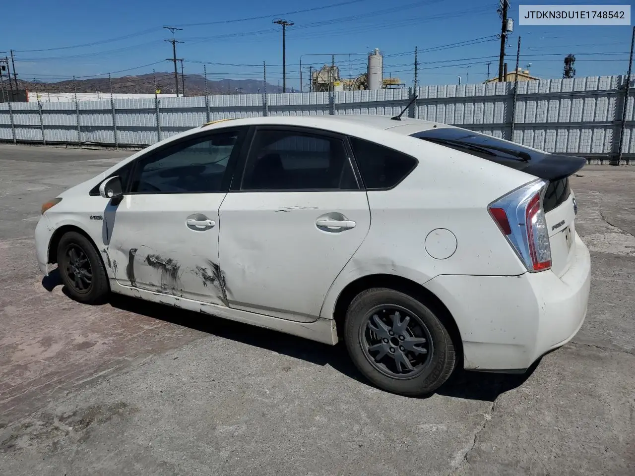 2014 Toyota Prius VIN: JTDKN3DU1E1748542 Lot: 63120315