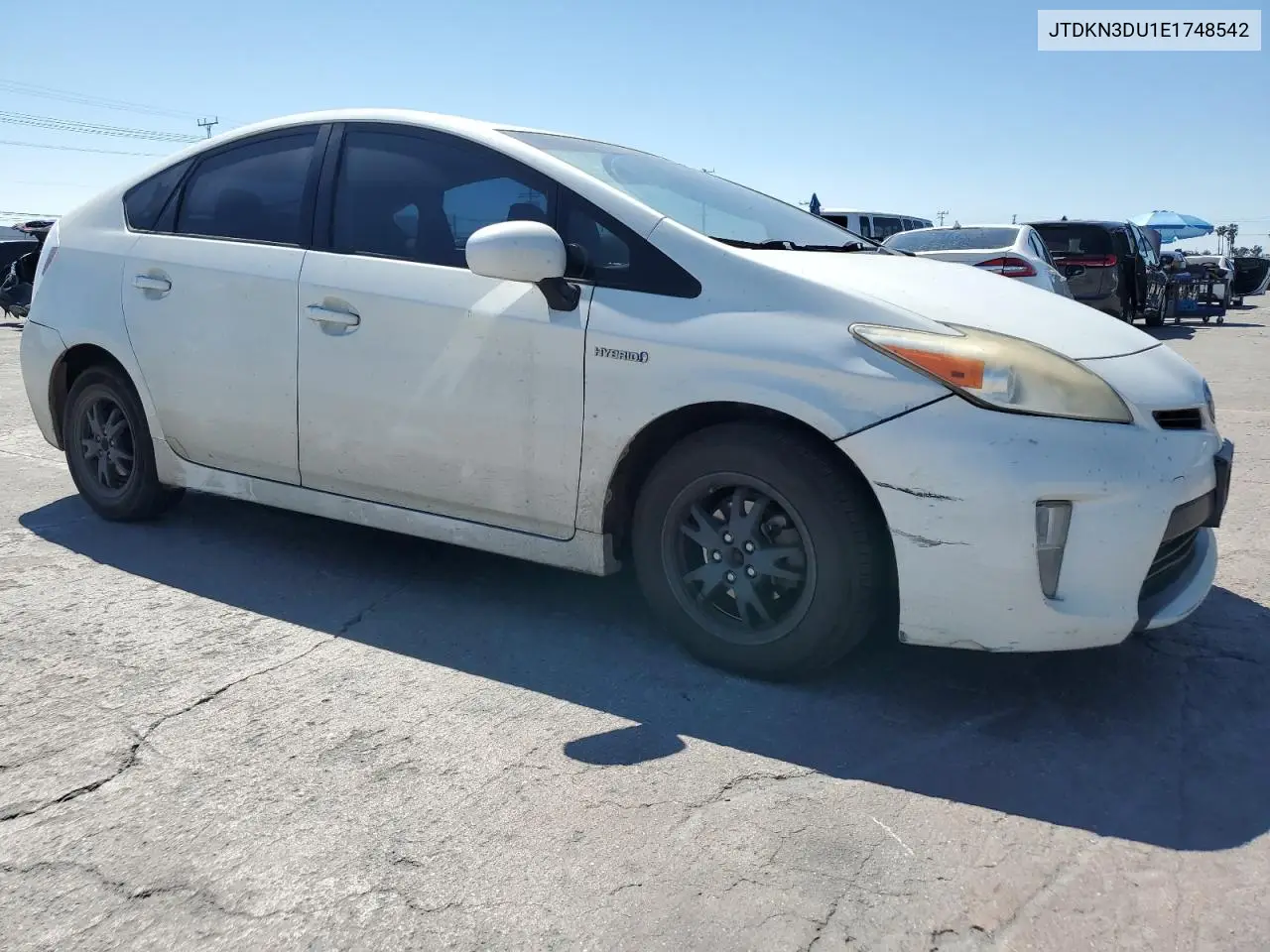 2014 Toyota Prius VIN: JTDKN3DU1E1748542 Lot: 63120315