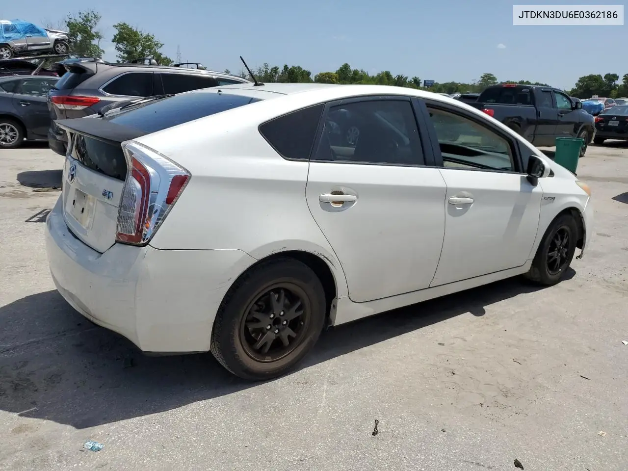 2014 Toyota Prius VIN: JTDKN3DU6E0362186 Lot: 63143225