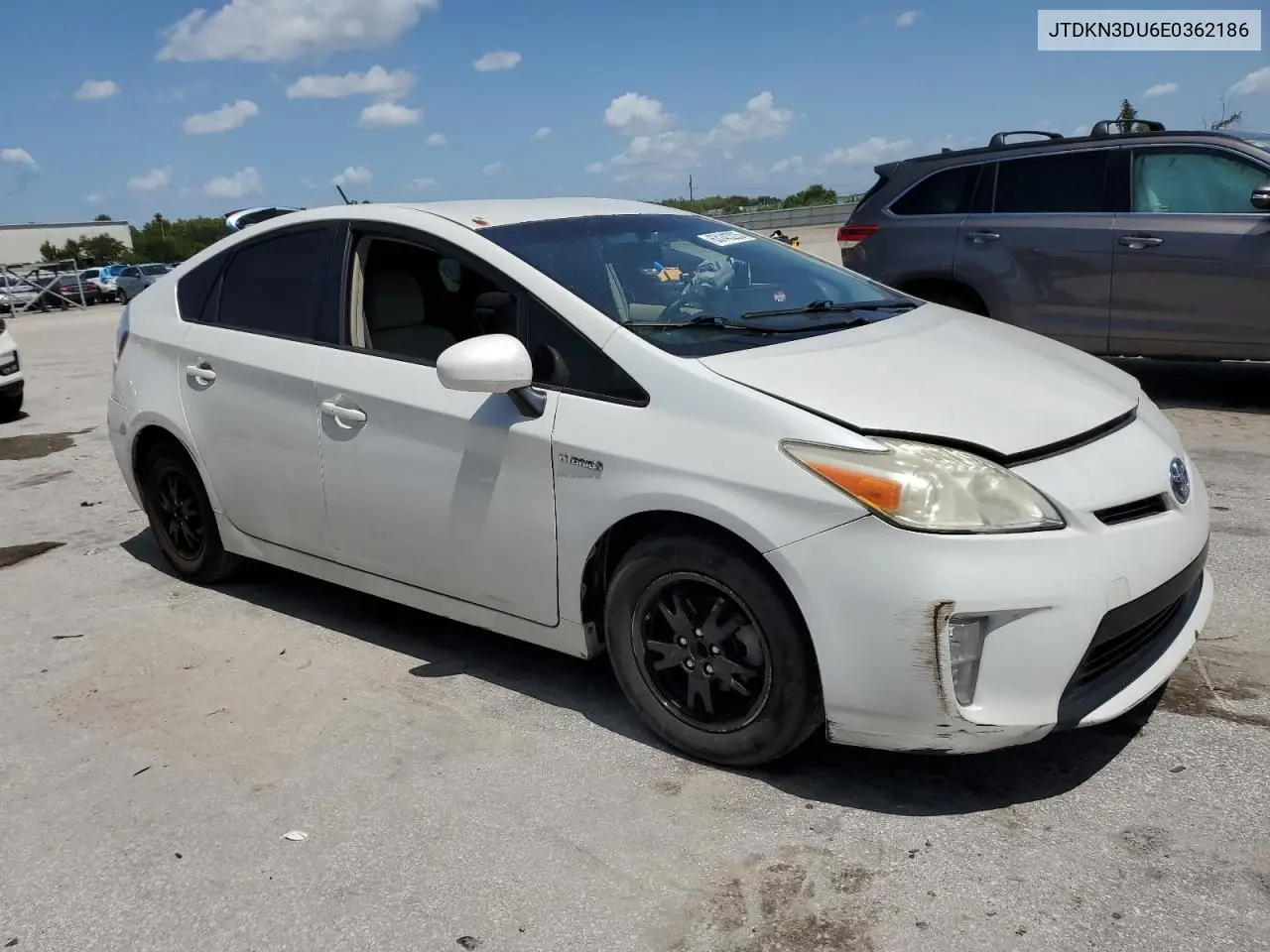 2014 Toyota Prius VIN: JTDKN3DU6E0362186 Lot: 63143225