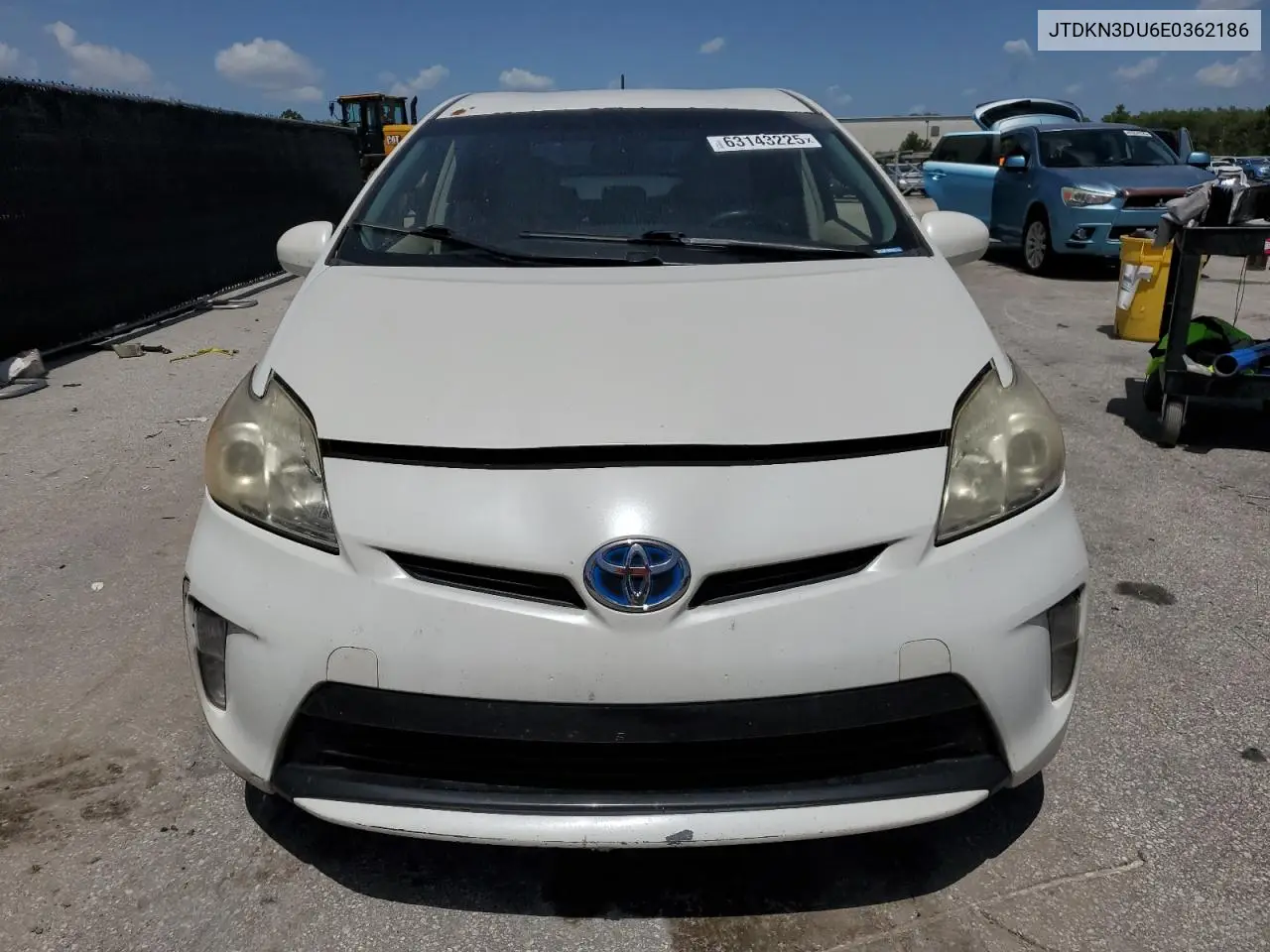 2014 Toyota Prius VIN: JTDKN3DU6E0362186 Lot: 63143225