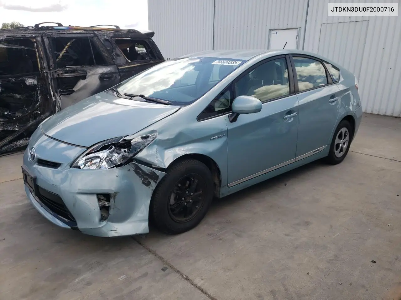 2015 Toyota Prius VIN: JTDKN3DU0F2000716 Lot: 56604535