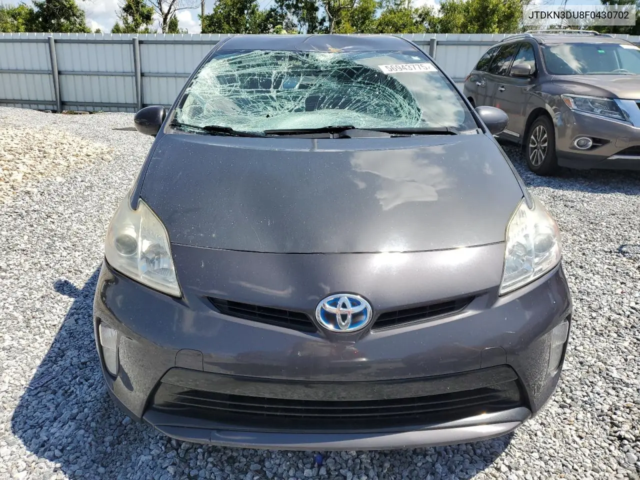 2015 Toyota Prius VIN: JTDKN3DU8F0430702 Lot: 56943775
