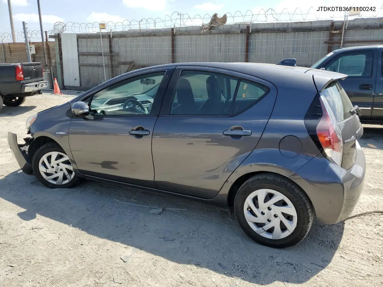 2015 Toyota Prius C VIN: JTDKDTB36F1100242 Lot: 56987025