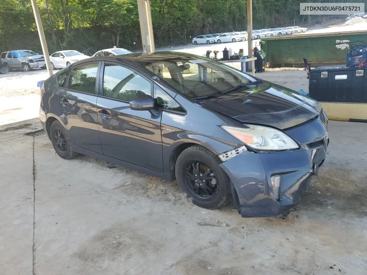 2015 Toyota Prius VIN: JTDKN3DU6F0475721 Lot: 57057185