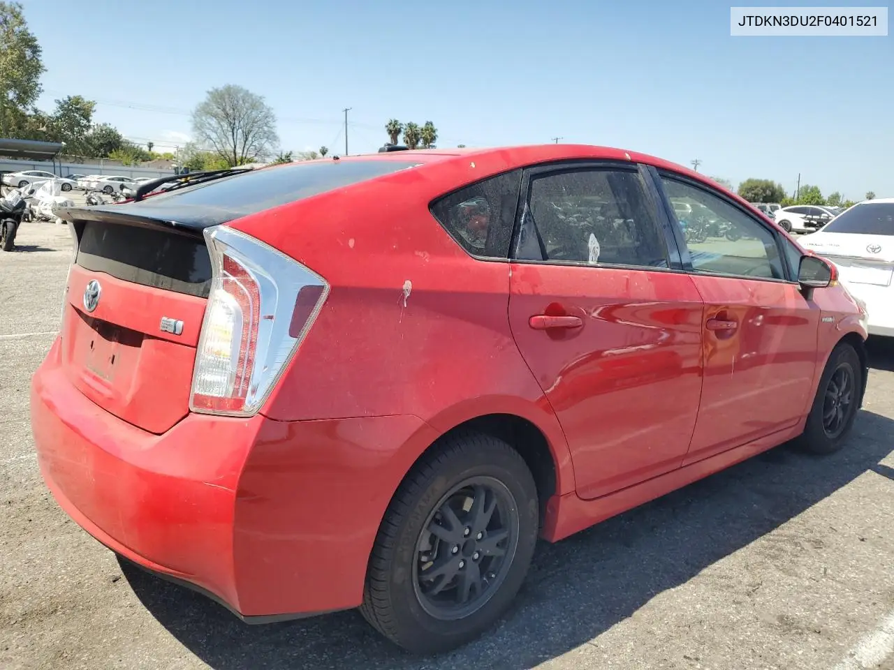 2015 Toyota Prius VIN: JTDKN3DU2F0401521 Lot: 57076045