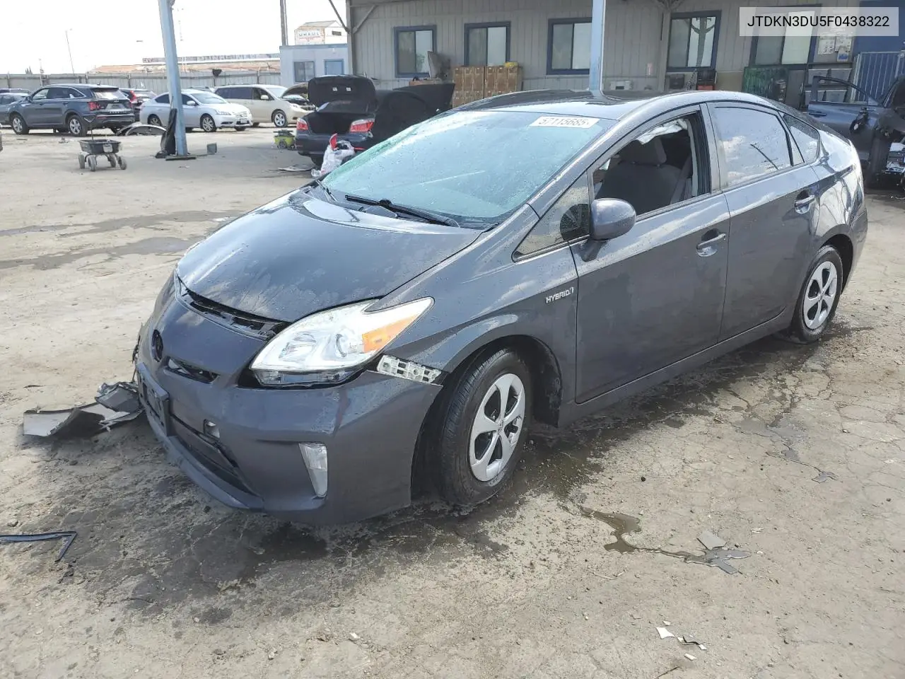 2015 Toyota Prius VIN: JTDKN3DU5F0438322 Lot: 57115685