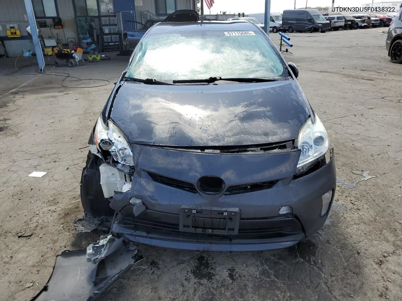 2015 Toyota Prius VIN: JTDKN3DU5F0438322 Lot: 57115685