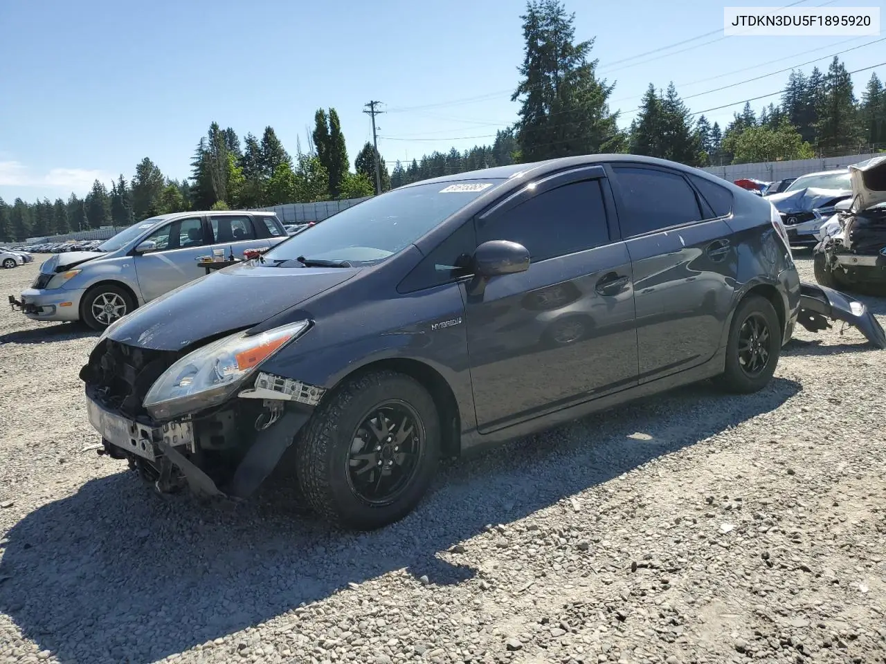 2015 Toyota Prius VIN: JTDKN3DU5F1895920 Lot: 61615365