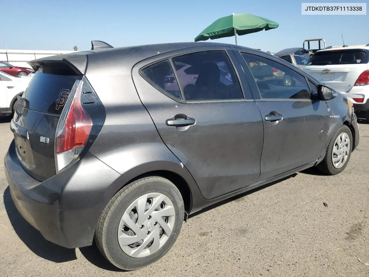 2015 Toyota Prius C VIN: JTDKDTB37F1113338 Lot: 62760475