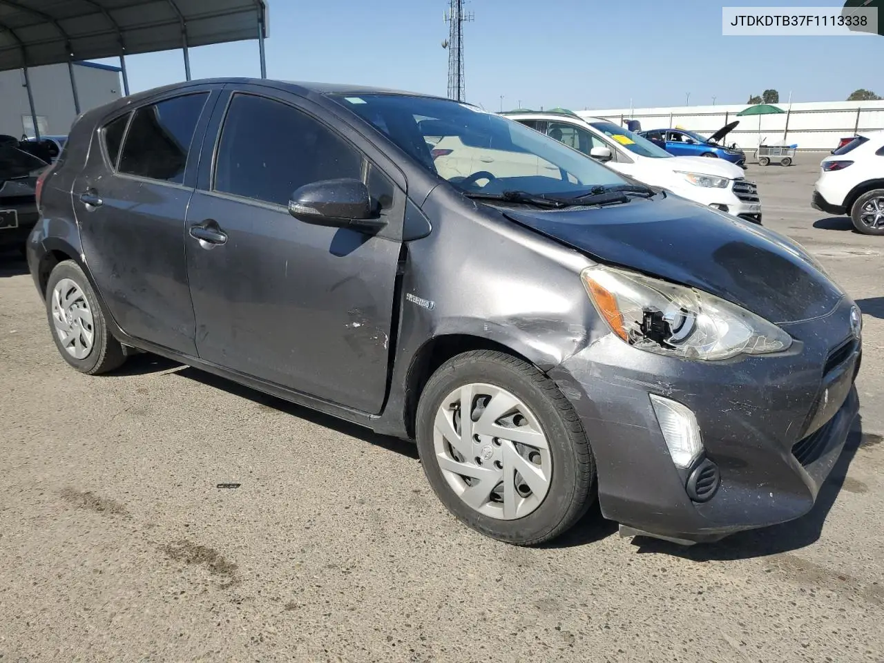 2015 Toyota Prius C VIN: JTDKDTB37F1113338 Lot: 62760475