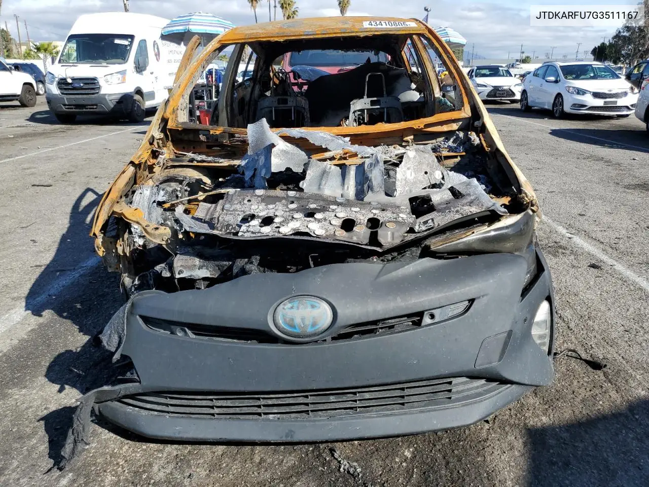 2016 Toyota Prius VIN: JTDKARFU7G3511167 Lot: 43410805