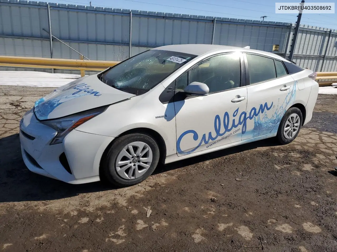 2016 Toyota Prius VIN: JTDKBRFU4G3508692 Lot: 46131475