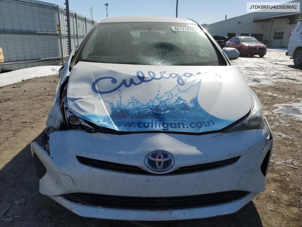 2016 Toyota Prius VIN: JTDKBRFU4G3508692 Lot: 46131475