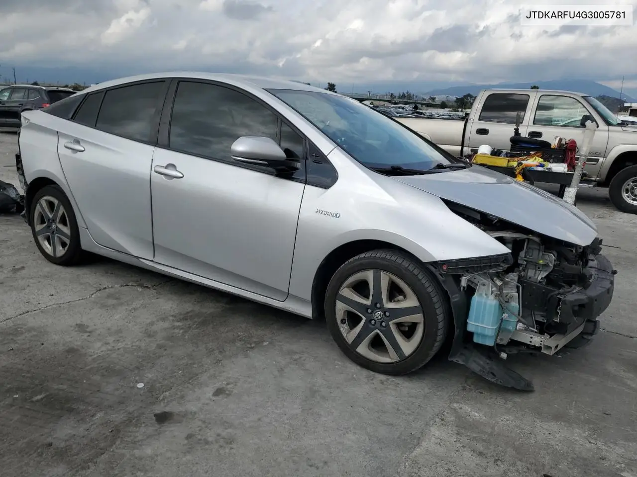 2016 Toyota Prius VIN: JTDKARFU4G3005781 Lot: 50961165