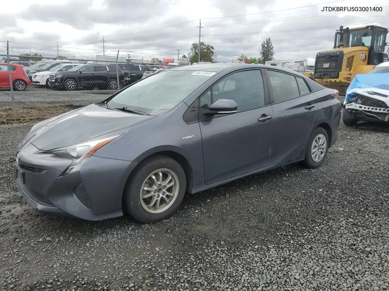 2016 Toyota Prius VIN: JTDKBRFU5G3001400 Lot: 56413545
