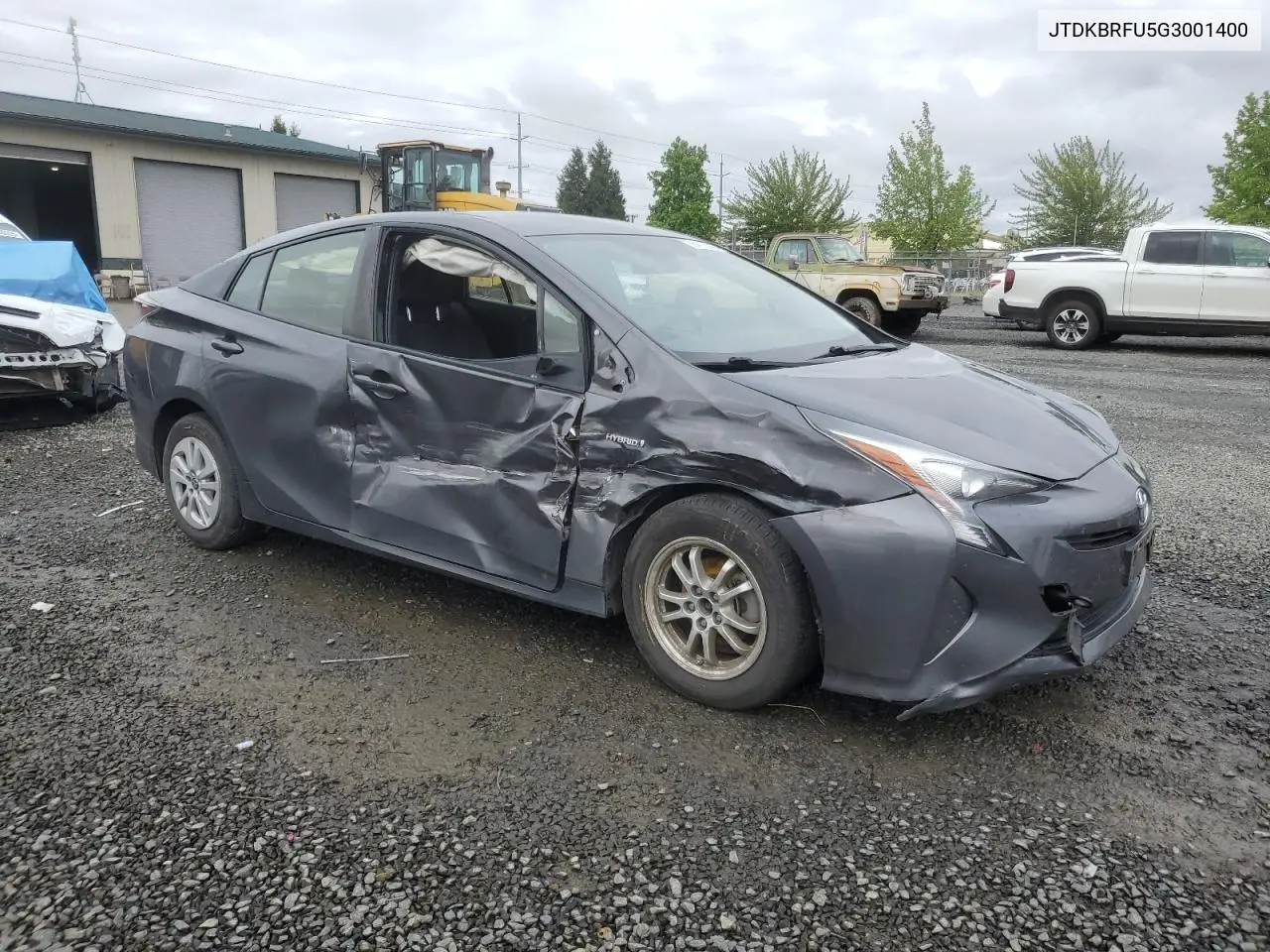 2016 Toyota Prius VIN: JTDKBRFU5G3001400 Lot: 56413545