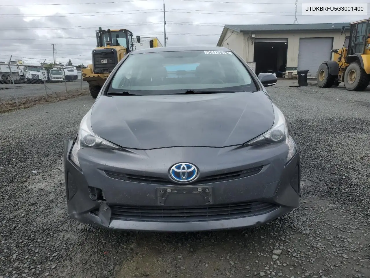 2016 Toyota Prius VIN: JTDKBRFU5G3001400 Lot: 56413545