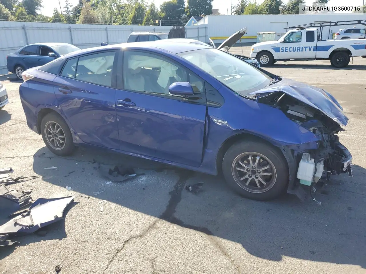 2016 Toyota Prius VIN: JTDKARFU1G3500715 Lot: 56970045