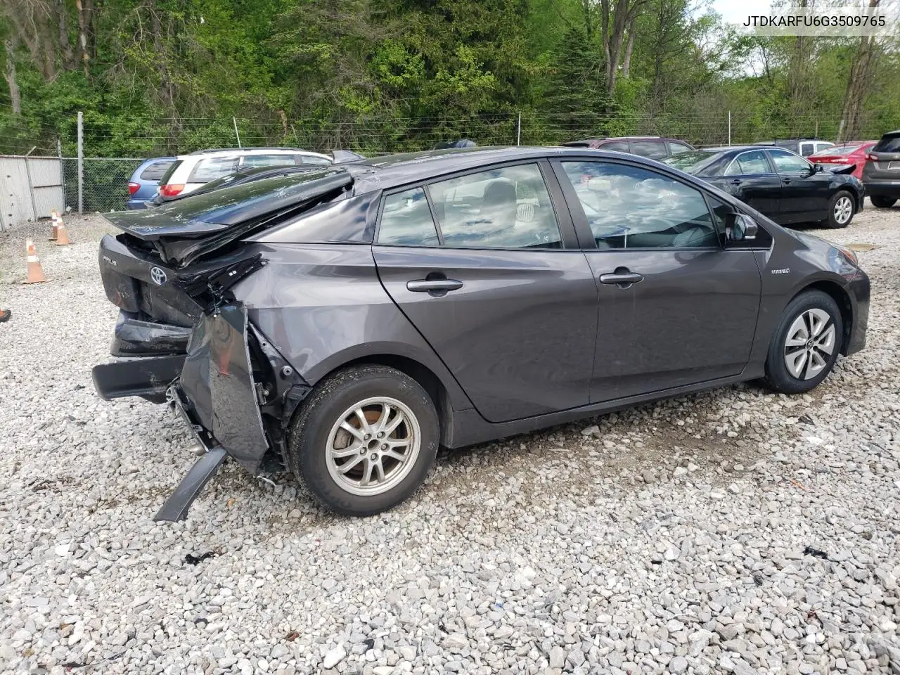 2016 Toyota Prius VIN: JTDKARFU6G3509765 Lot: 57032625