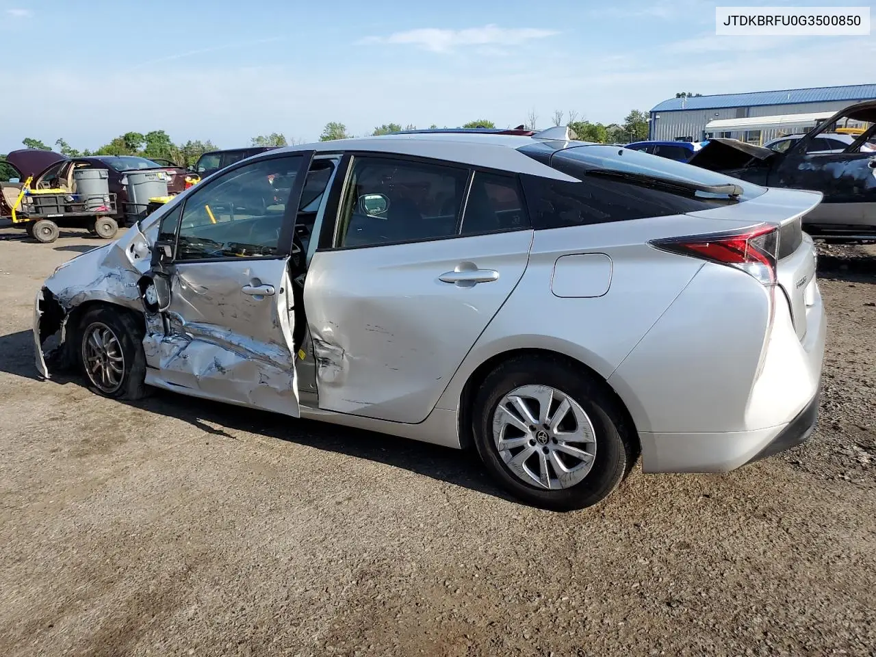 2016 Toyota Prius VIN: JTDKBRFU0G3500850 Lot: 62509345