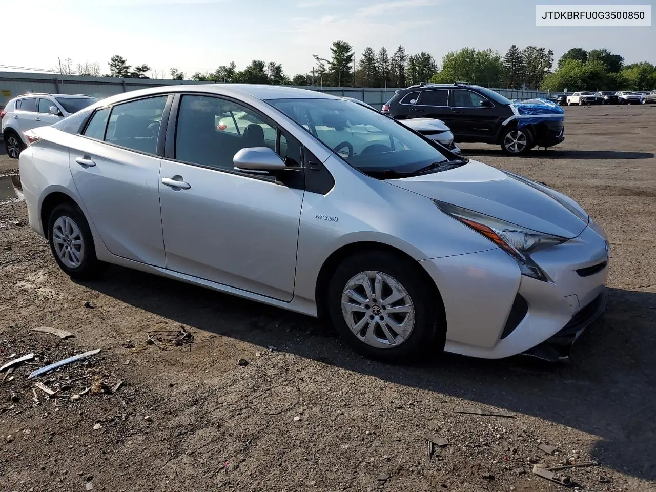 2016 Toyota Prius VIN: JTDKBRFU0G3500850 Lot: 62509345