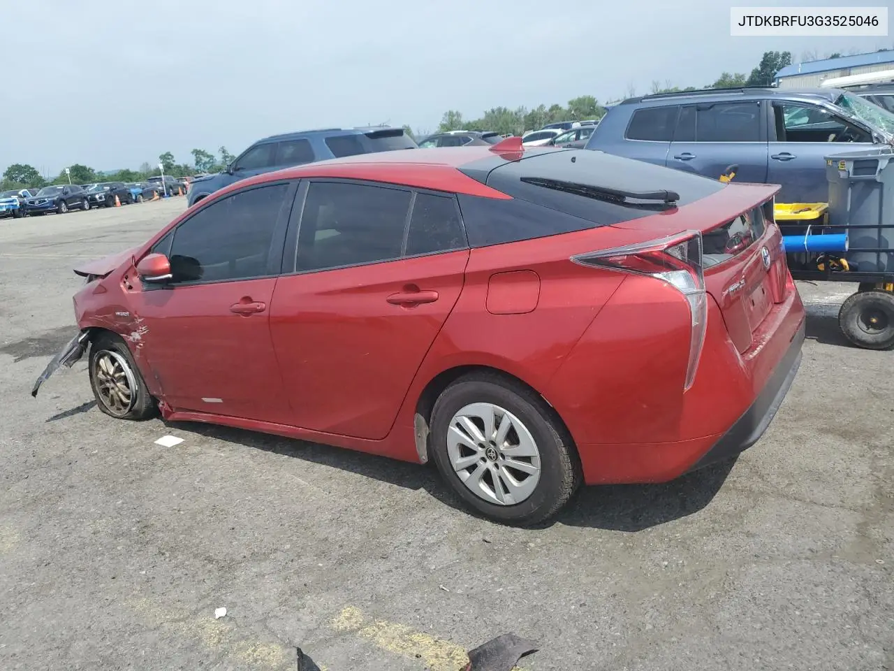 2016 Toyota Prius VIN: JTDKBRFU3G3525046 Lot: 62880165