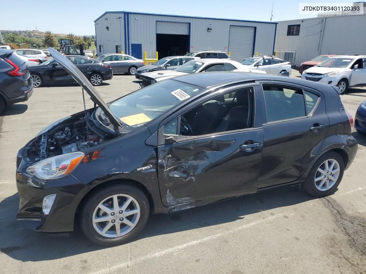 2016 Toyota Prius C VIN: JTDKDTB34G1120393 Lot: 62888865