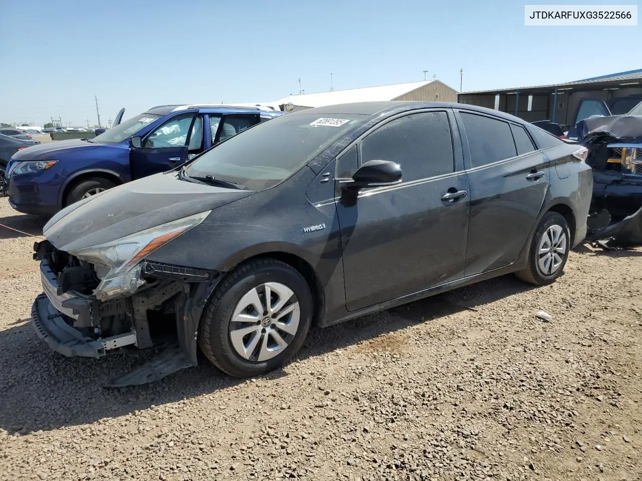 2016 Toyota Prius VIN: JTDKARFUXG3522566 Lot: 62891395