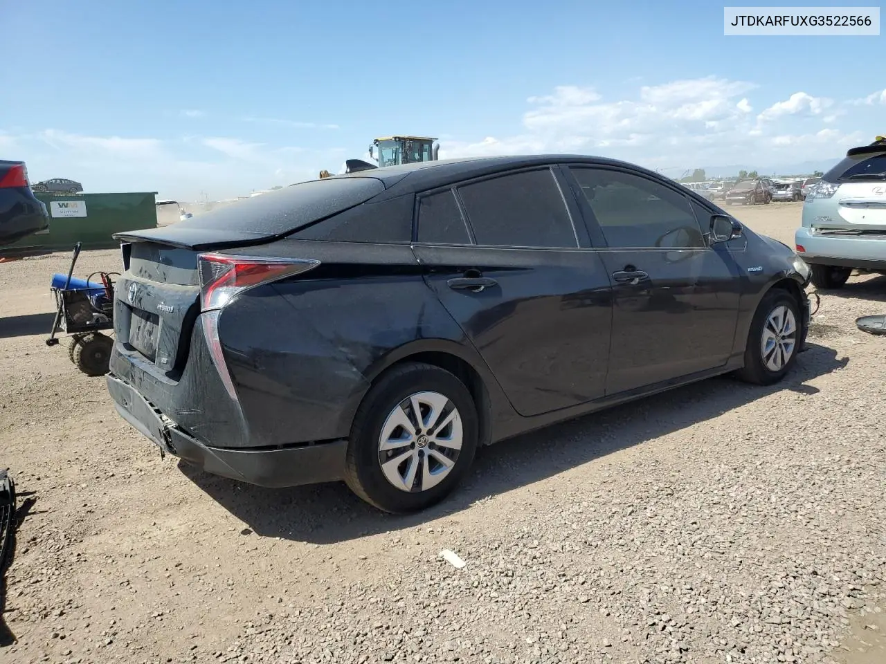 2016 Toyota Prius VIN: JTDKARFUXG3522566 Lot: 62891395