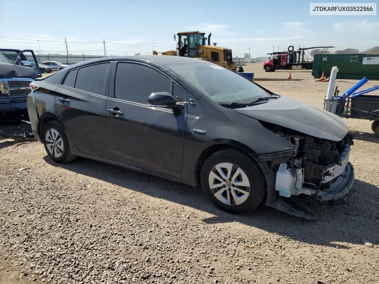 2016 Toyota Prius VIN: JTDKARFUXG3522566 Lot: 62891395