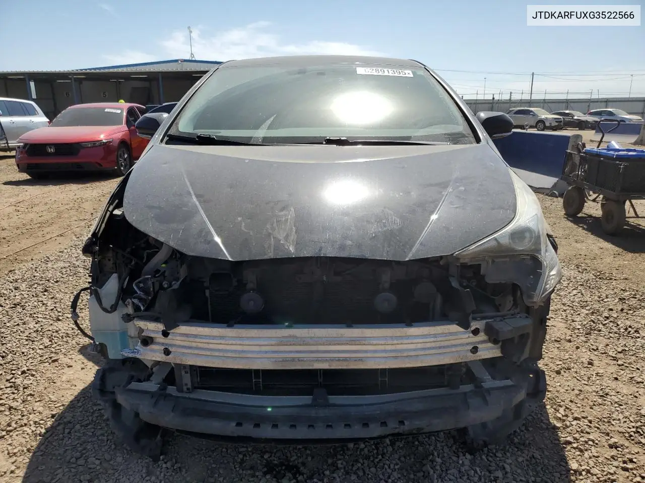 2016 Toyota Prius VIN: JTDKARFUXG3522566 Lot: 62891395