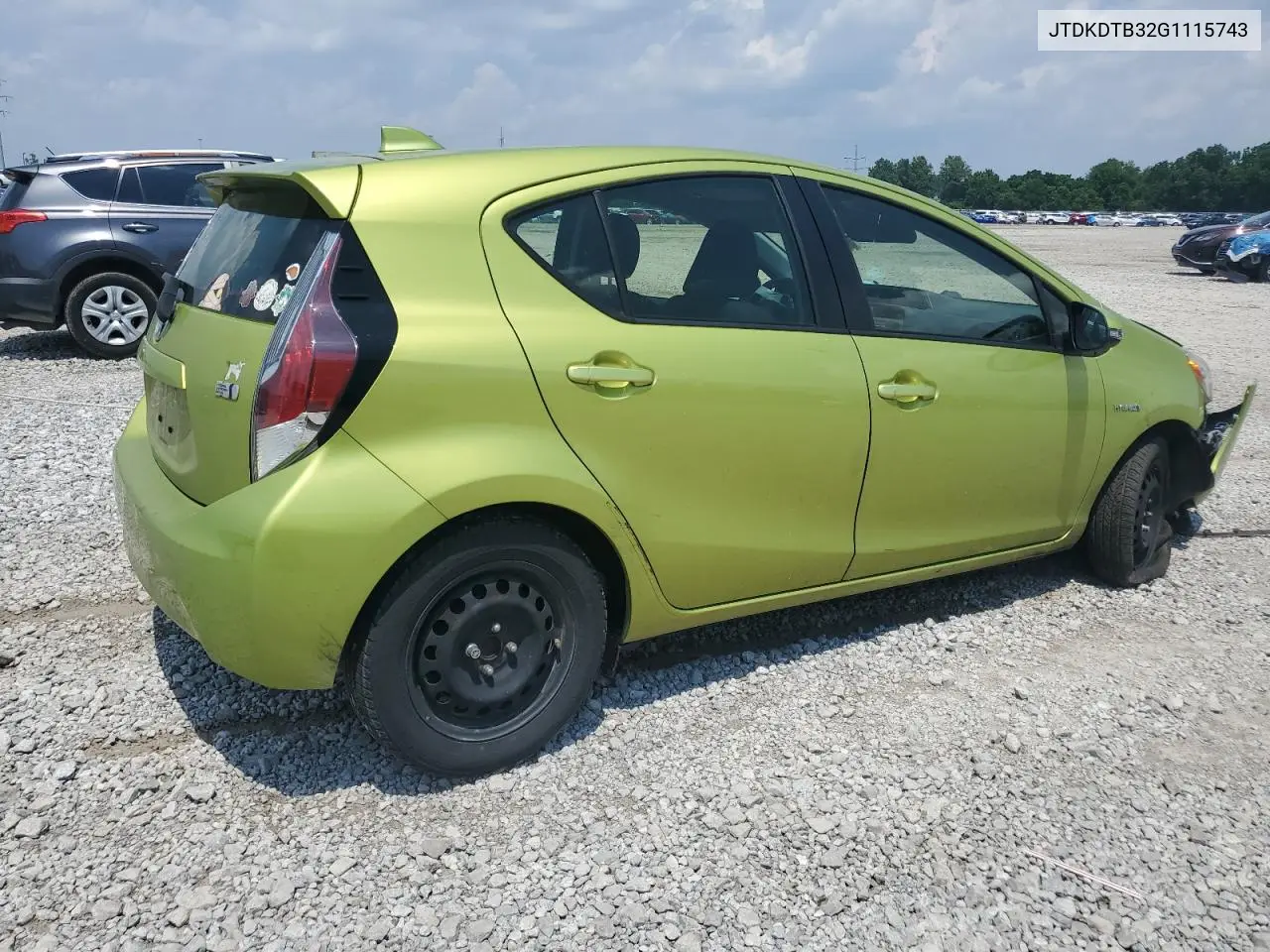 2016 Toyota Prius C VIN: JTDKDTB32G1115743 Lot: 62921275