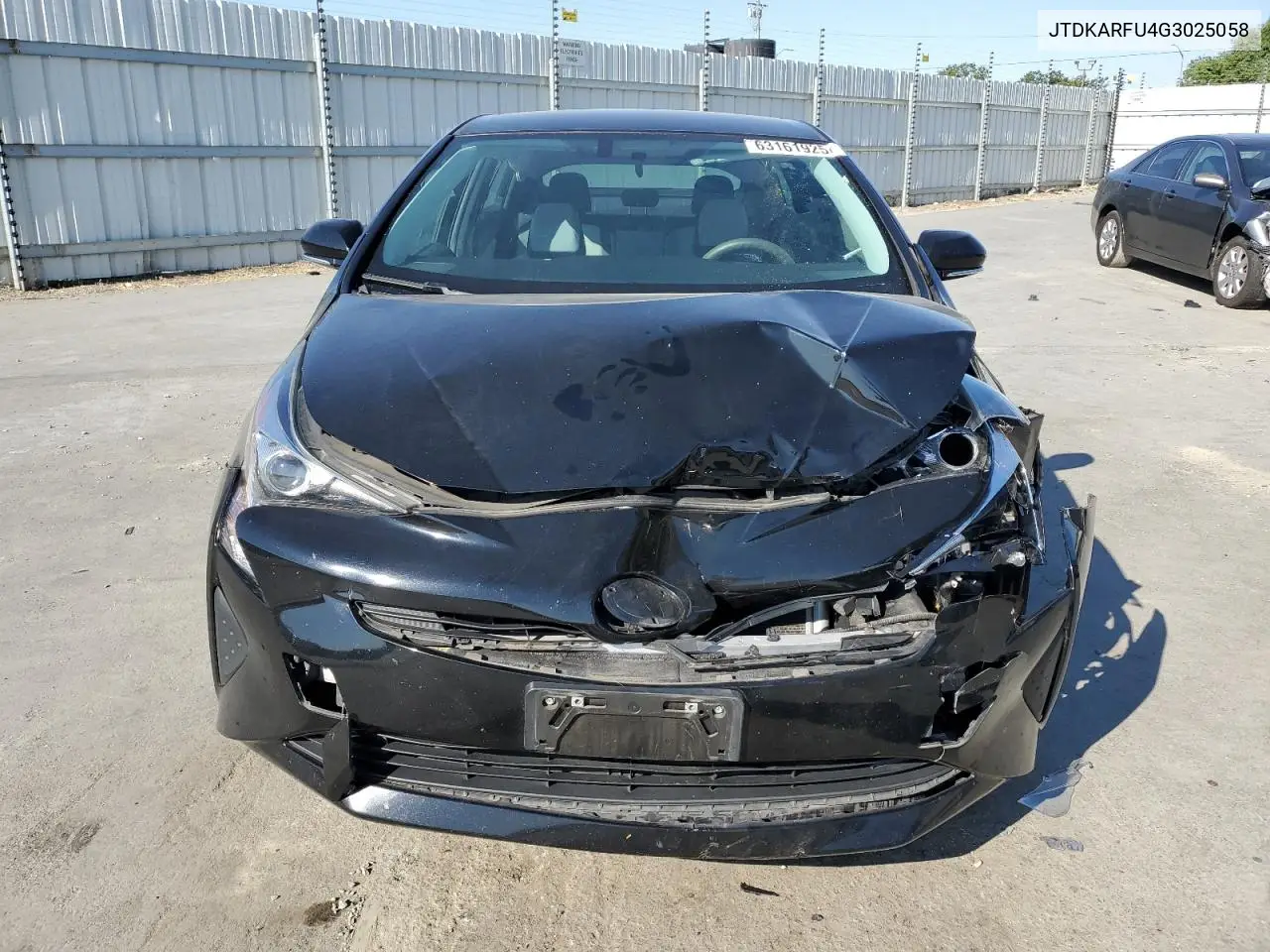 2016 Toyota Prius VIN: JTDKARFU4G3025058 Lot: 63161925
