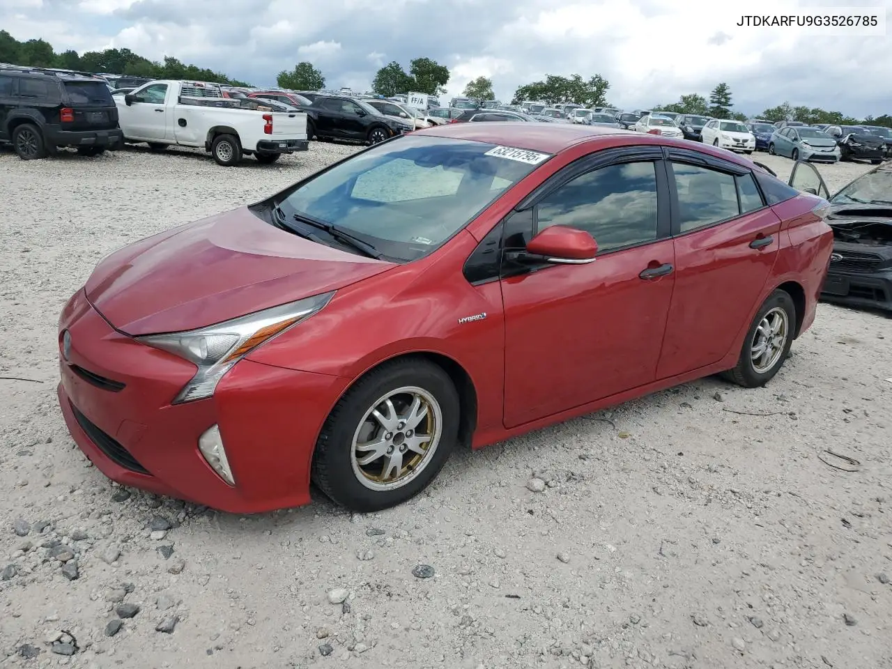 2016 Toyota Prius VIN: JTDKARFU9G3526785 Lot: 63215795