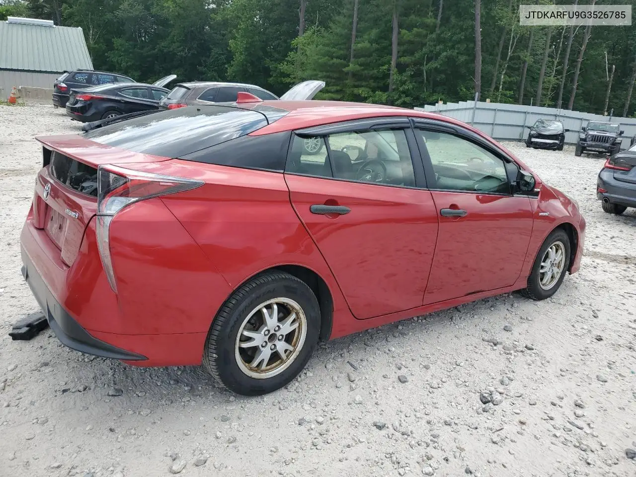 2016 Toyota Prius VIN: JTDKARFU9G3526785 Lot: 63215795
