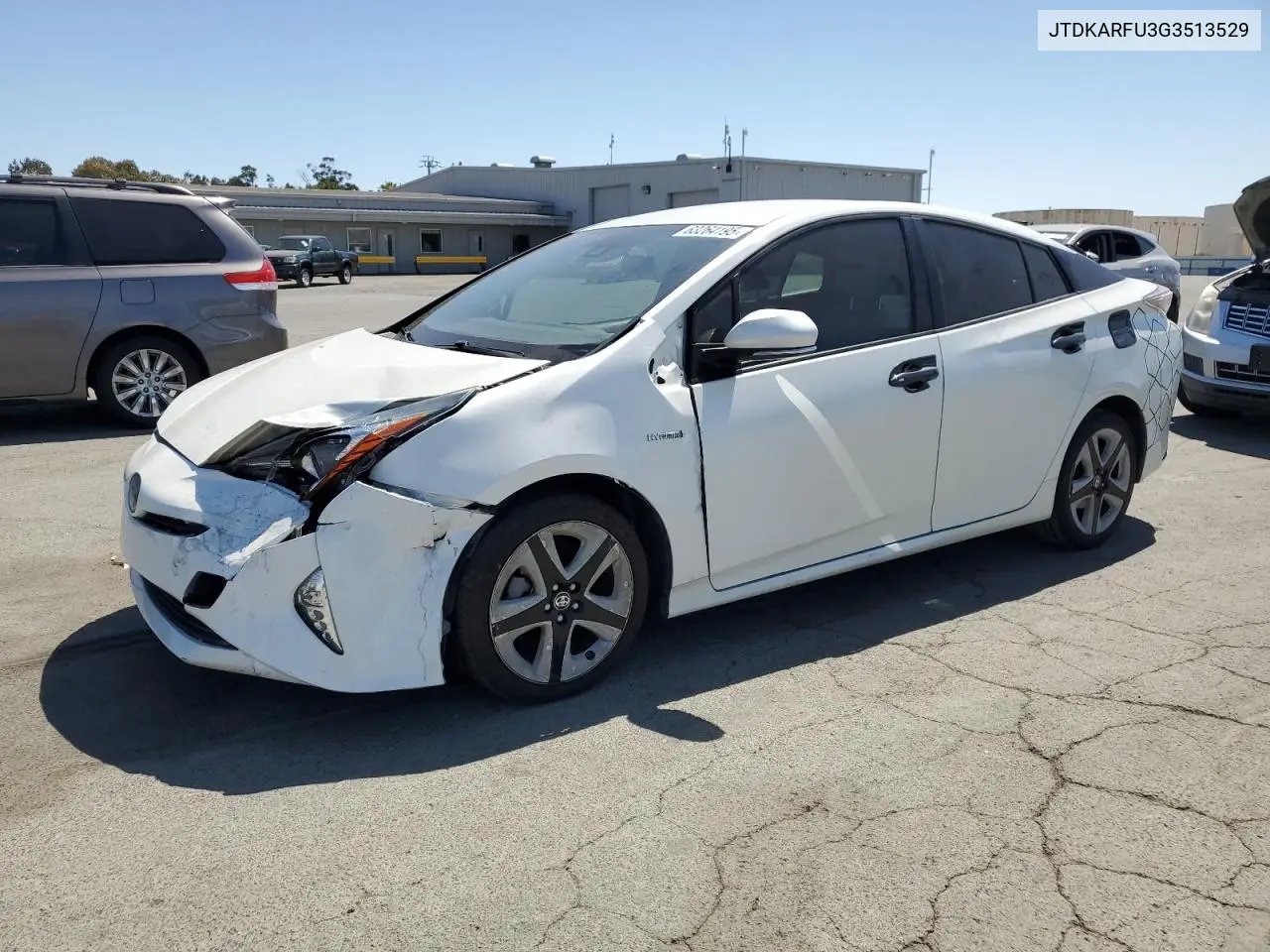2016 Toyota Prius VIN: JTDKARFU3G3513529 Lot: 63264195