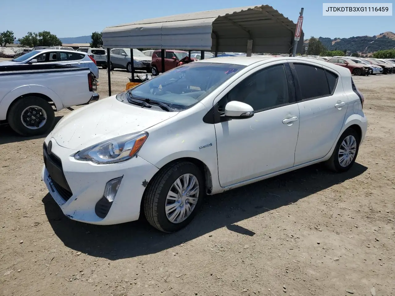2016 Toyota Prius C VIN: JTDKDTB3XG1116459 Lot: 63313015
