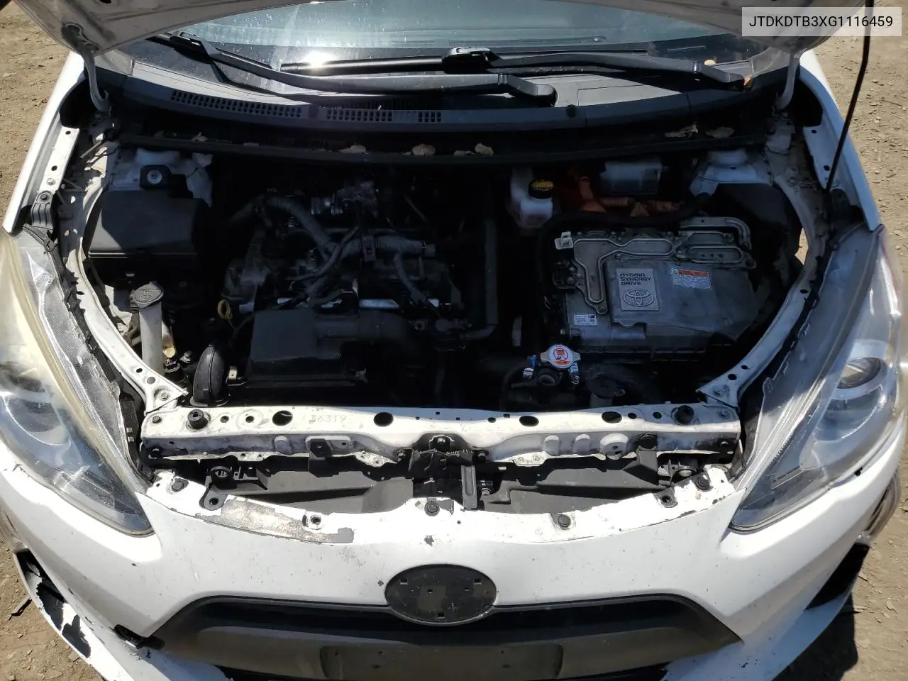2016 Toyota Prius C VIN: JTDKDTB3XG1116459 Lot: 63313015