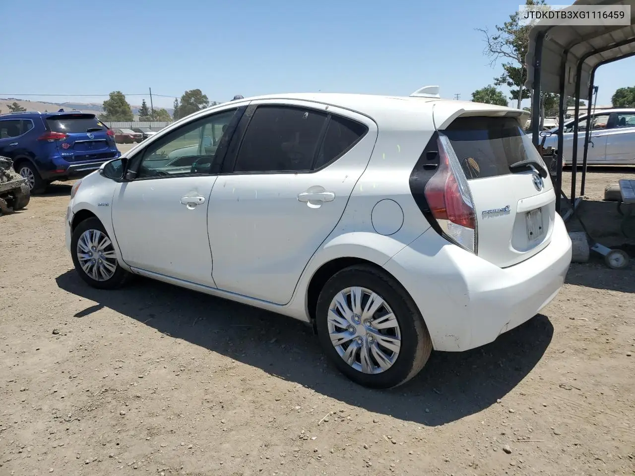 2016 Toyota Prius C VIN: JTDKDTB3XG1116459 Lot: 63313015