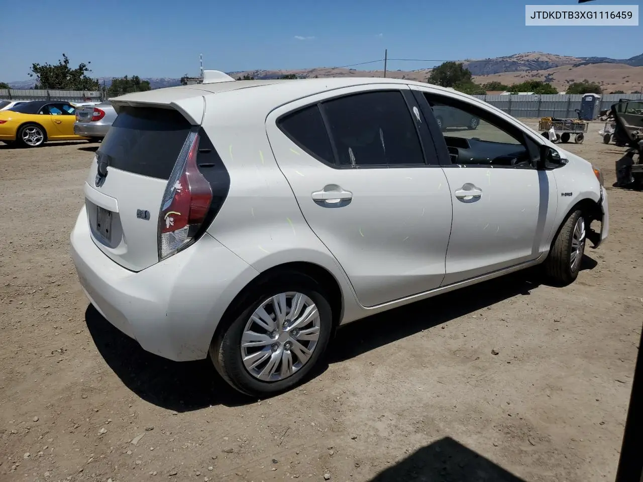 2016 Toyota Prius C VIN: JTDKDTB3XG1116459 Lot: 63313015