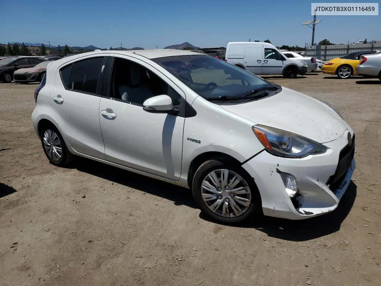 2016 Toyota Prius C VIN: JTDKDTB3XG1116459 Lot: 63313015