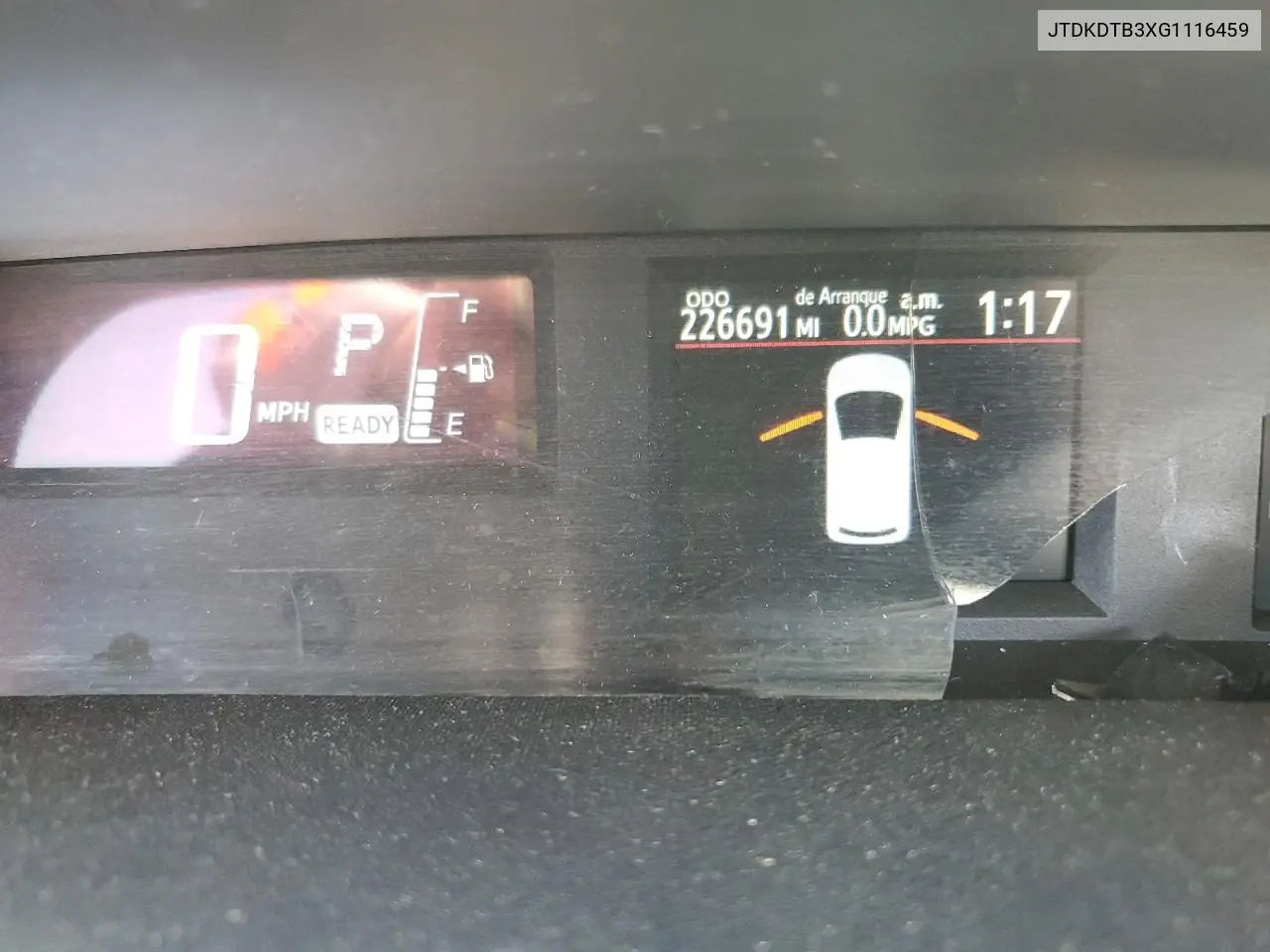 2016 Toyota Prius C VIN: JTDKDTB3XG1116459 Lot: 63313015