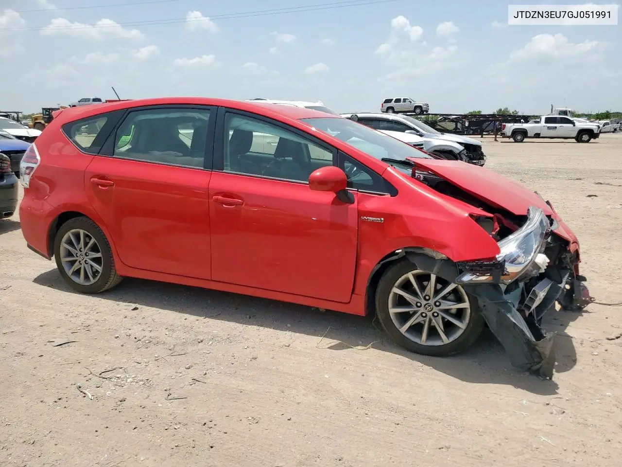 2016 Toyota Prius V VIN: JTDZN3EU7GJ051991 Lot: 63339455