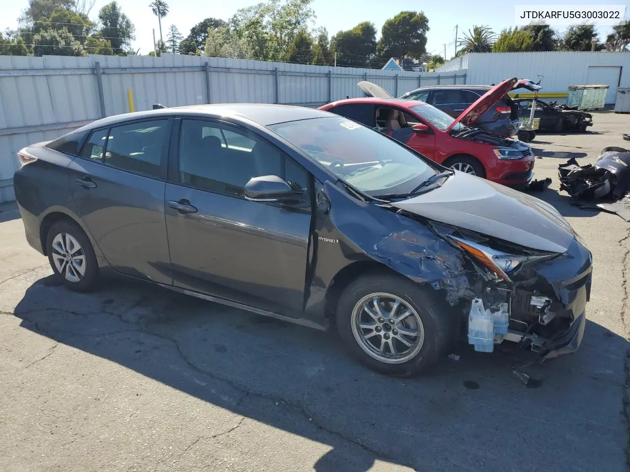 2016 Toyota Prius VIN: JTDKARFU5G3003022 Lot: 63524805