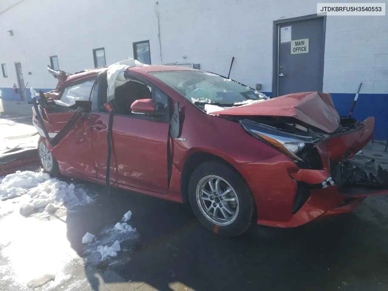 2017 Toyota Prius VIN: JTDKBRFU5H3540553 Lot: 37946623