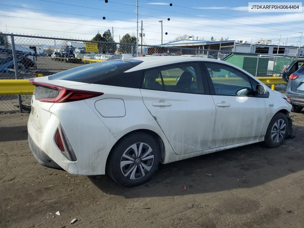 2017 Toyota Prius Prime VIN: JTDKARFP0H3064404 Lot: 43937505